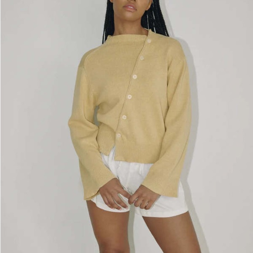Boheme Asymmetrical Knit Wheat